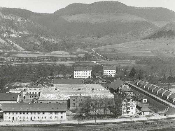 Die Baumwollspinnerei Unterhausen (BSU) im Jahr 1906 (Foto: Archiv GHV)