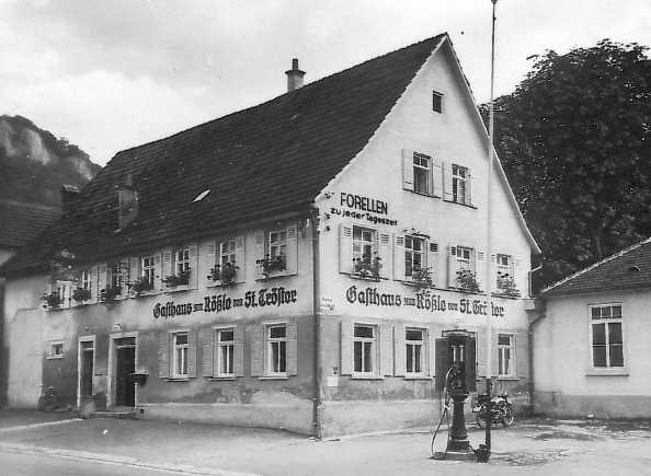 Shell-Tankstelle und Gasthof Rssle, Honau (Archiv GHV)